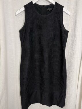 rag & bone Black Textured Sleeveless Shift Dress sz 4